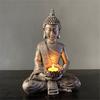 Resin Crafts Handmade Fine Workmanship 2 Colors Smooth Surface Buddha Statue for Bedroom