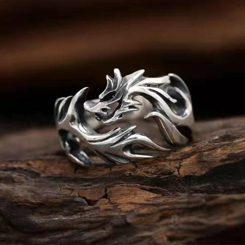 High Street Metal Ring Punk Style Star Angel Snake Eye Design Finger Jewelry
