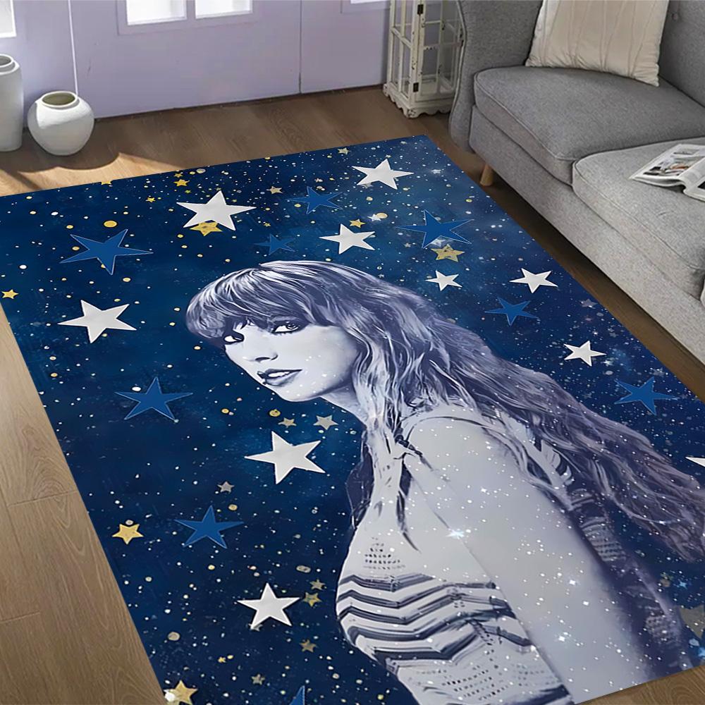 Tappeti Antiscivolo a Tema Festival Musicale di Taylor Swift - Arredamento per la Casa in Poliestere, Adatti per Camere da Letto, Soggiorni, Ingressi, Studi e Decorazioni