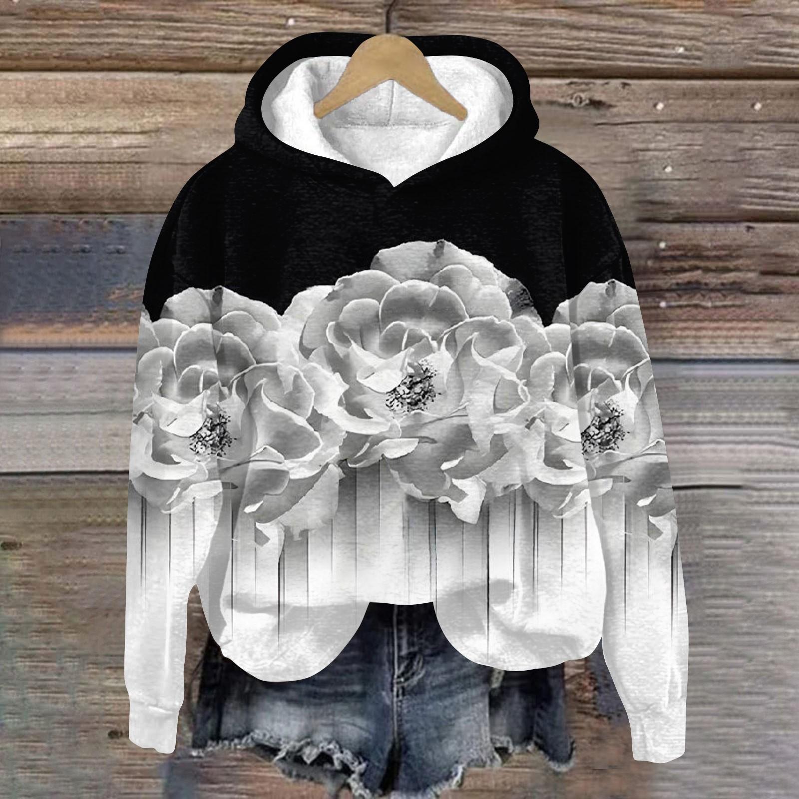 Женская мода повседневные универсальные повседневные толстовки топы с длинными рукавами толстовки XXXL 2240₽