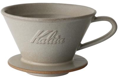 Kalita Kalita Coffee Dripper Mino Ware High Heat Retention Pottery For People DACHI Kalita MI185 Sand Beige Wave Series Made In Japan Drip Utensil for