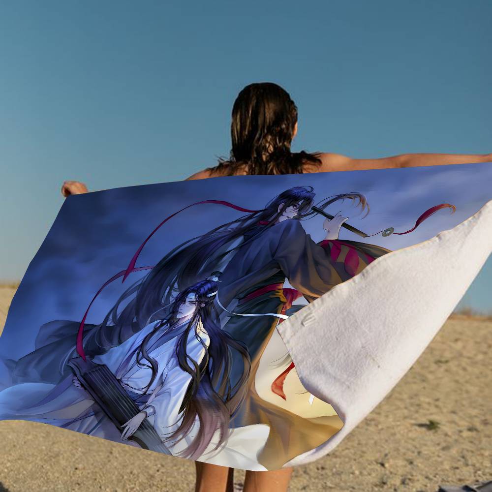 Anime Mo Dao Zu Shi Anime Beach Swimming Towel Soft Absorbent Washcloth Children's Gifts For Kids Travel Camping Gym