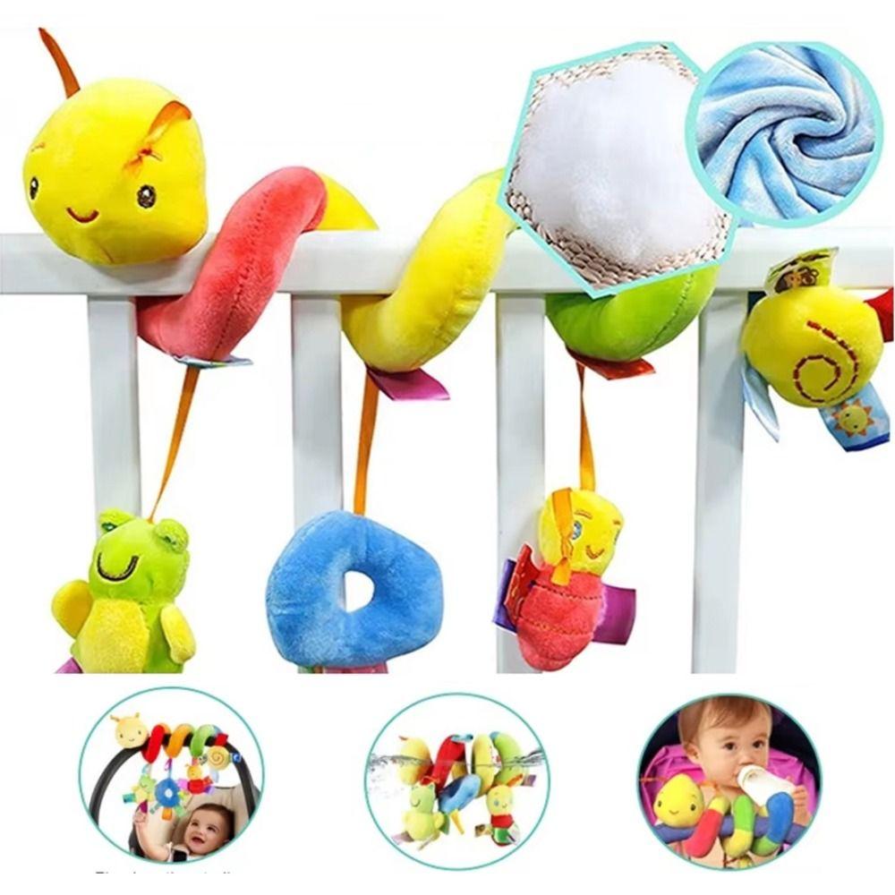 

Stretchable Baby Bed Stroller Bell Toys Cartoon Animal Bed Wrapped Toys 0-12 Months