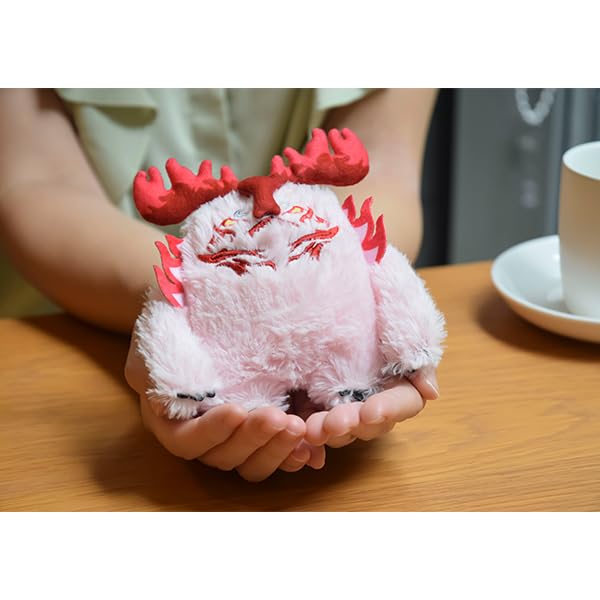 Set of and Yamerunnos Fluffy Charms from Order Fluffy Plush Toys for Festival and 9th Anniversary Plush Mascots 3-Piece Moerunnos, Uminunnos,