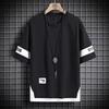 Hip Hop Loose Men's Streetwear Casual Classic Summer Short Sleeves T Shirt Black White Tees Oversize