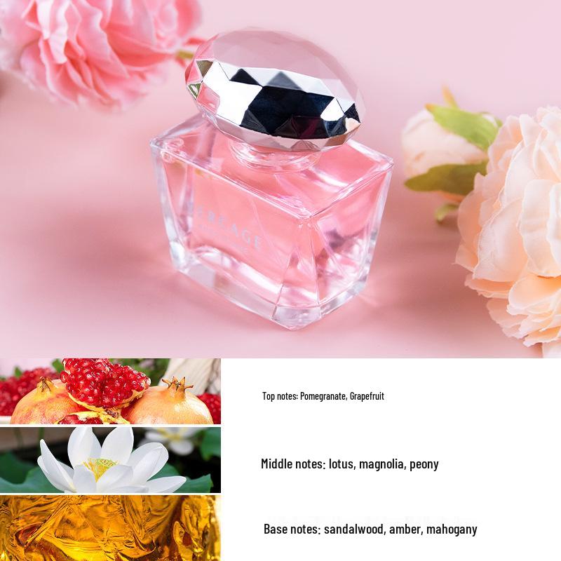 Heartfelt Crystal Diamond Perfume: Long-lasting Floral Fragrance for Women. Fresh, Elegant, and Natural Scent for Students and Girls.