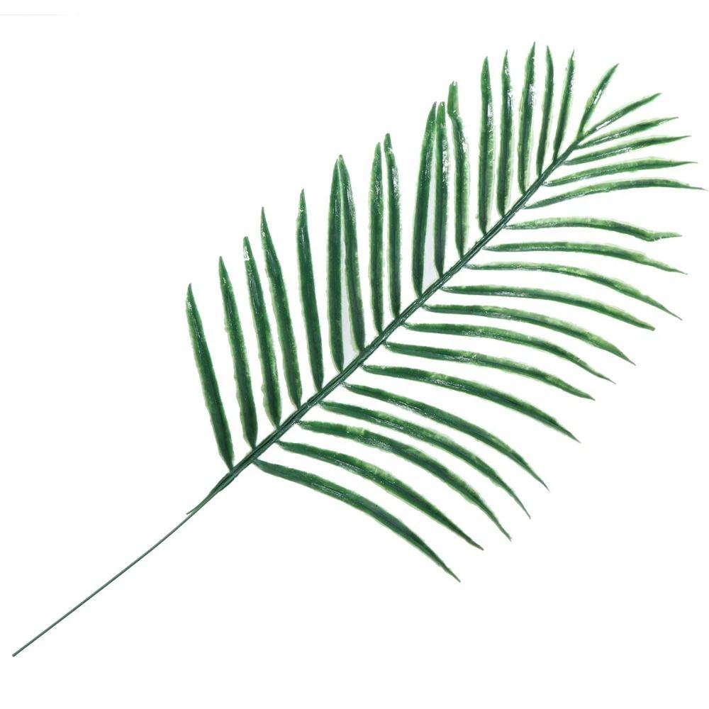 10Pcs Green Leaves Plastic Tropical Leaves with Stems Artificial Plants  Photo Shoots