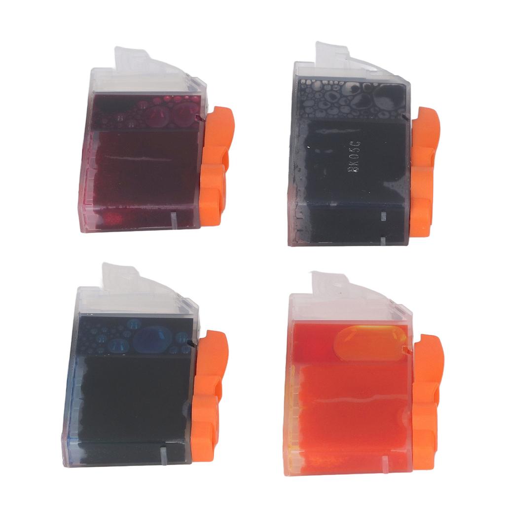 Tintenpatronen Kompatibel Nachfüll-Ersatz für PIXMA IP4200 IP4300 IP4500 Drucker 4 Farben(PGI‑5BK CLI‑8C M Y)