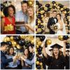 Metal Gold Confetti Balloons Garland Black Gold Ballon Arch Kit Birthday Party Baby Shower New Year Graduation Decoration Globos