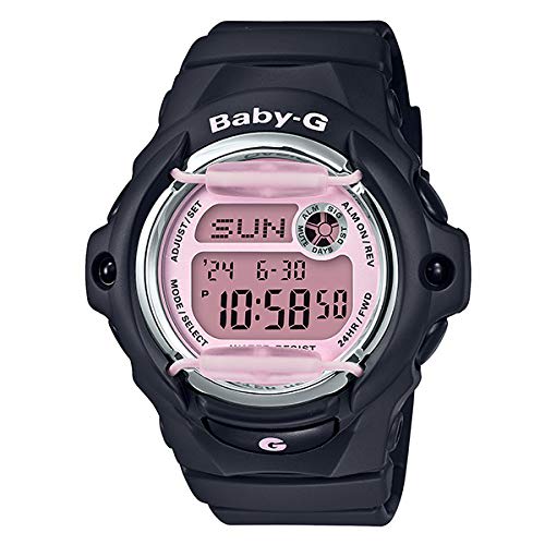 Casio Baby-G BG-169M-1 Women's Digital Watch, Black, Resin Band, Waterproof