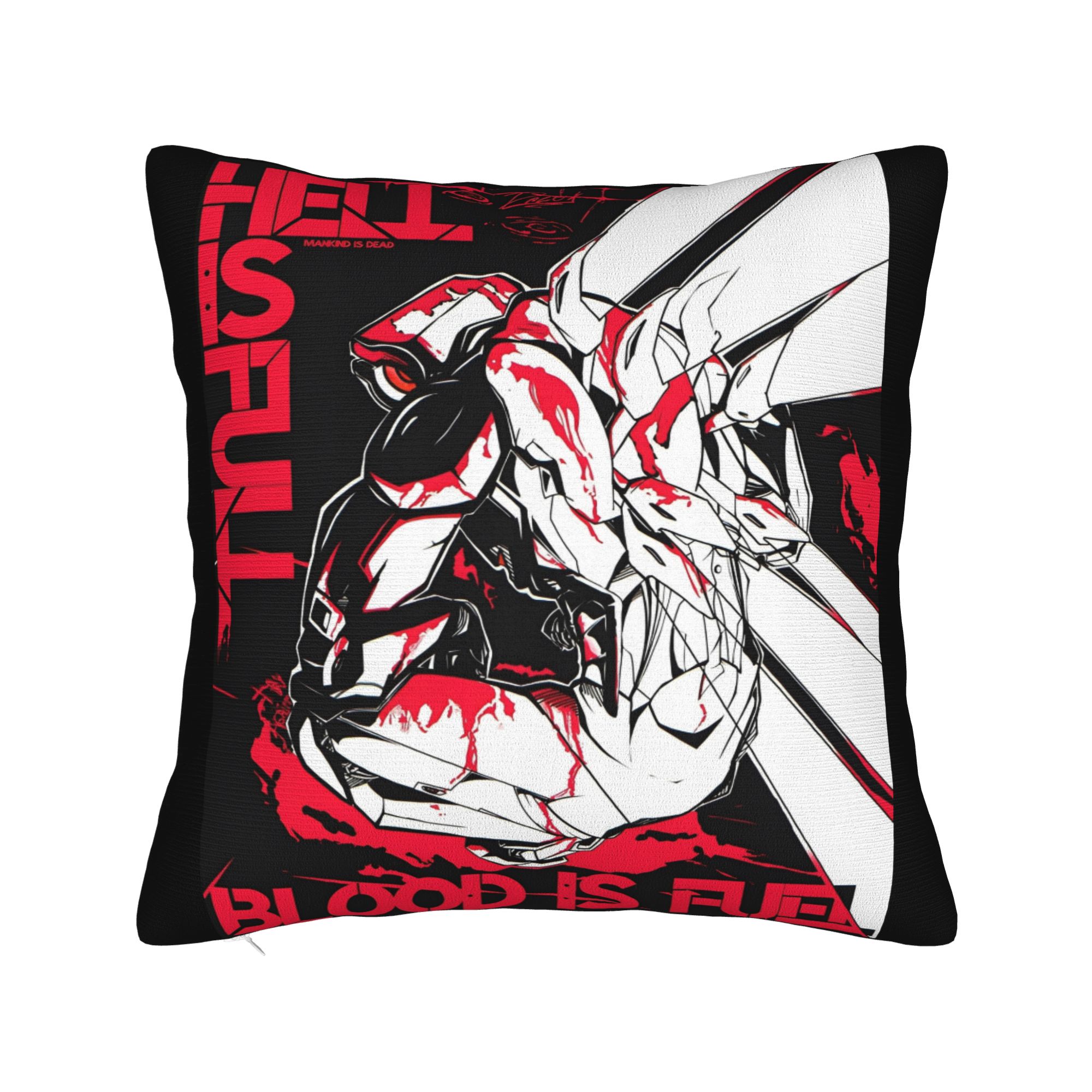 

Ultrakill V1 V2 Ігровий Подушка Чохол М який Поліестер Подушка Чохол Декорації Пекло Повне Чохол для Подушки-Подушки Блискавка 50cm x 50cm