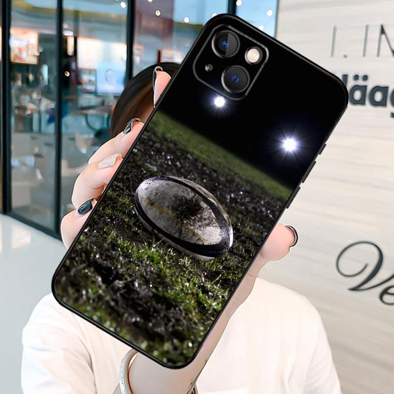 Rugby Ball Funda For iPhone 13 14 15 16 Pro Max 11 14 15 16 Pro Max XR Plus X XS Max 12 Mini Covers Coque