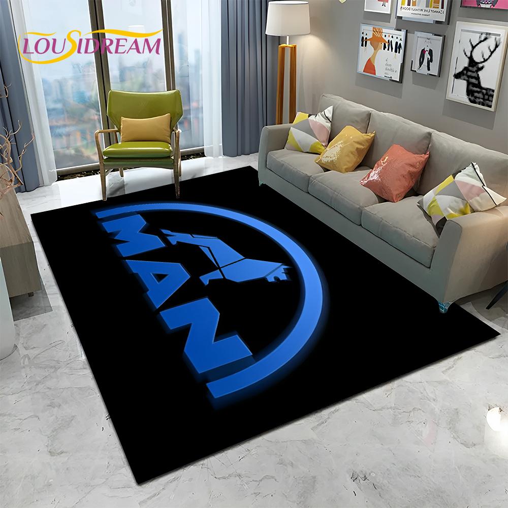 Muž Kamion Logo Série 3D Tisk HD Koberec pro Domácí Obývací Pokoj Ložnici Pohovku Rohožka Dekorace, Dětský Koberec Protiskluzová Podložka
