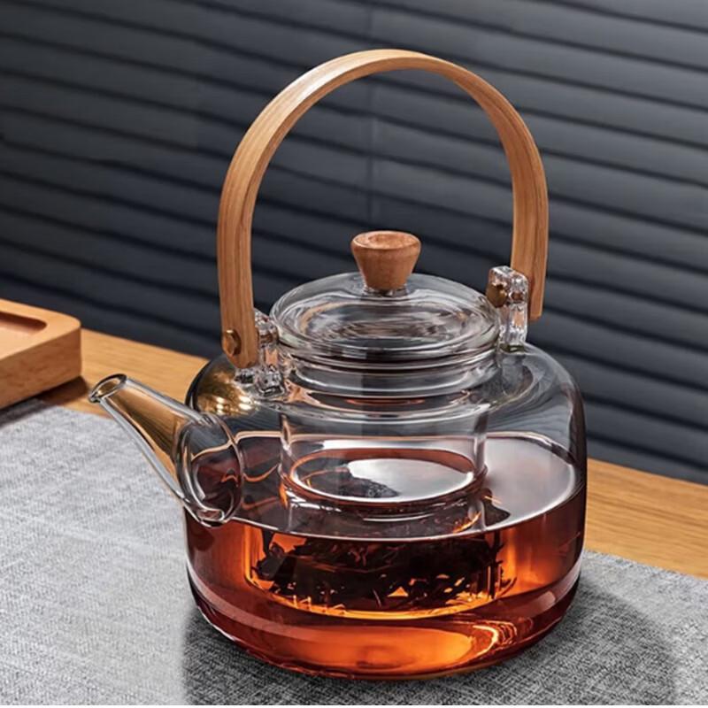 Heat-Resistant Glass Teapot with Handle