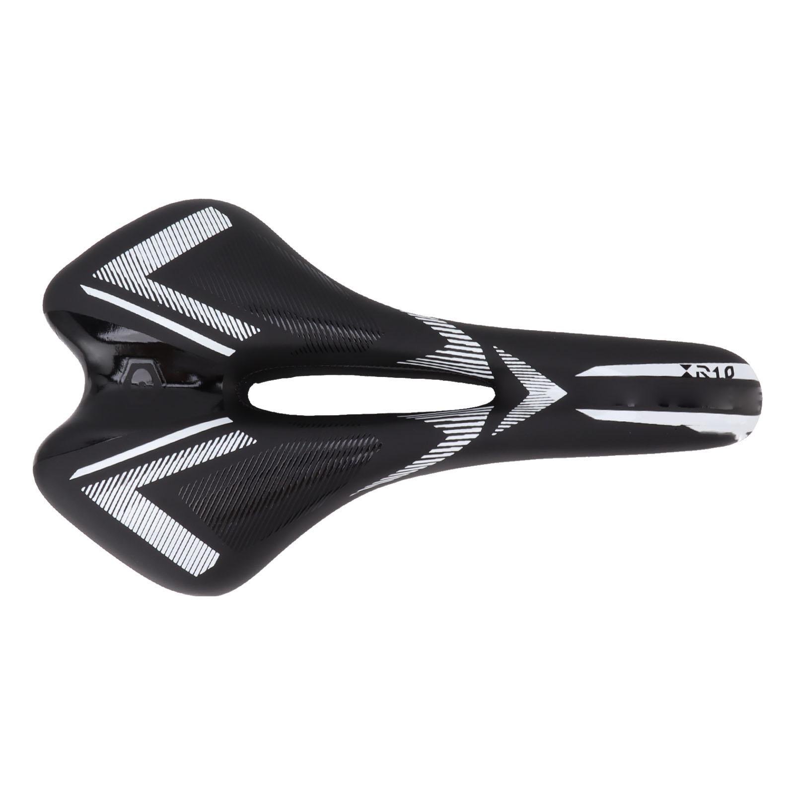 Mountain Road Bike Saddle Mountain Bike Seat Memory Foam Cushion Thickened Hollow Comfort Bike Seat белый