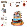 One Piece Themed Birthday Party Decoration Set Props Balloons Cake Flags Toppers