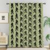 2pcs Hunting Camouflage Deer Blackout Curtains Rustic Antler Print Grommet Window Drapes Cabin Lodge Decor for Men Bedroom