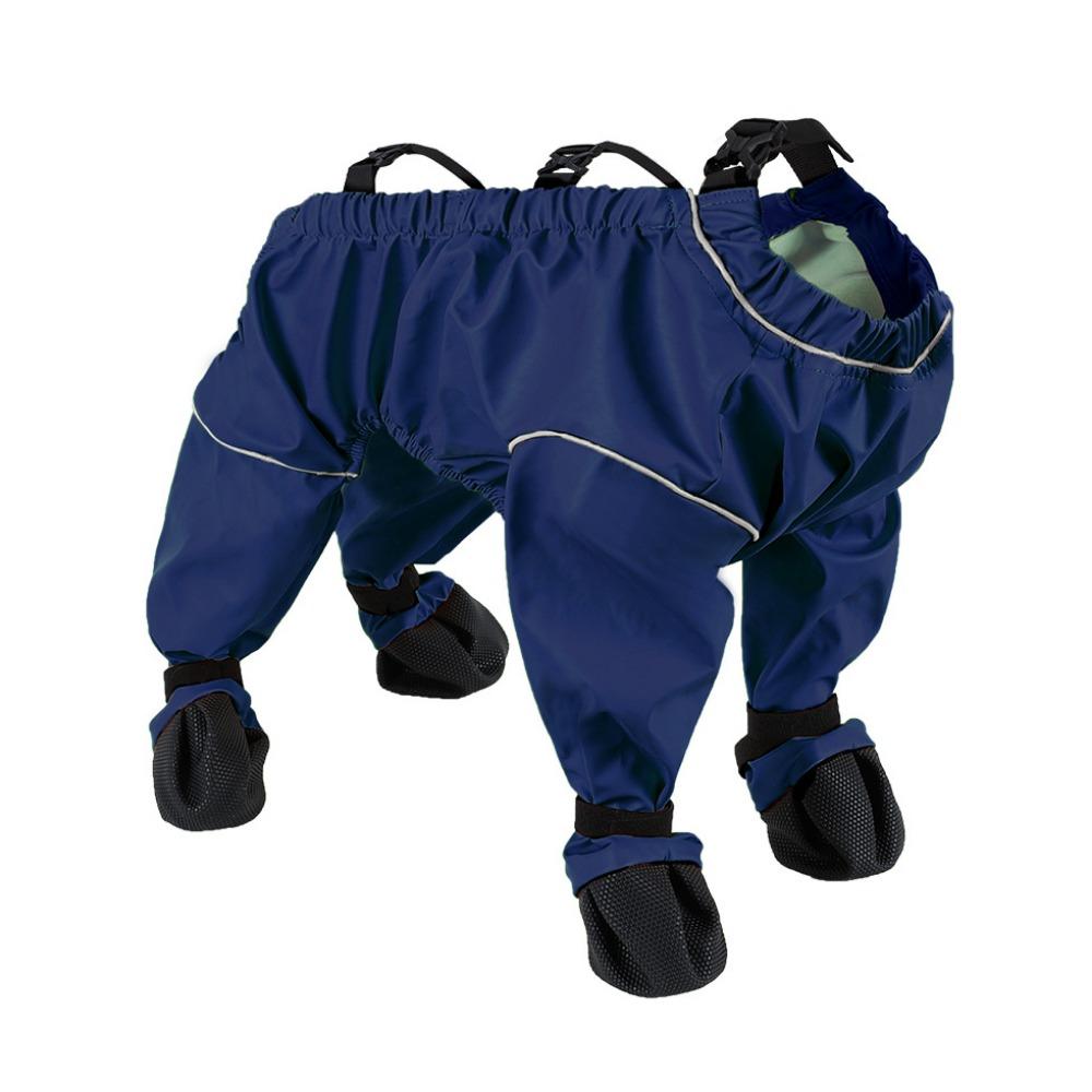 

Водонепроницаемые сапоги для собак с полным покрытием, дышащие, регулируемые штаны для собак, чехол для ног из искусственной кожи, светоотражающие сапоги для собак на подтяжках для дождливого дня XS