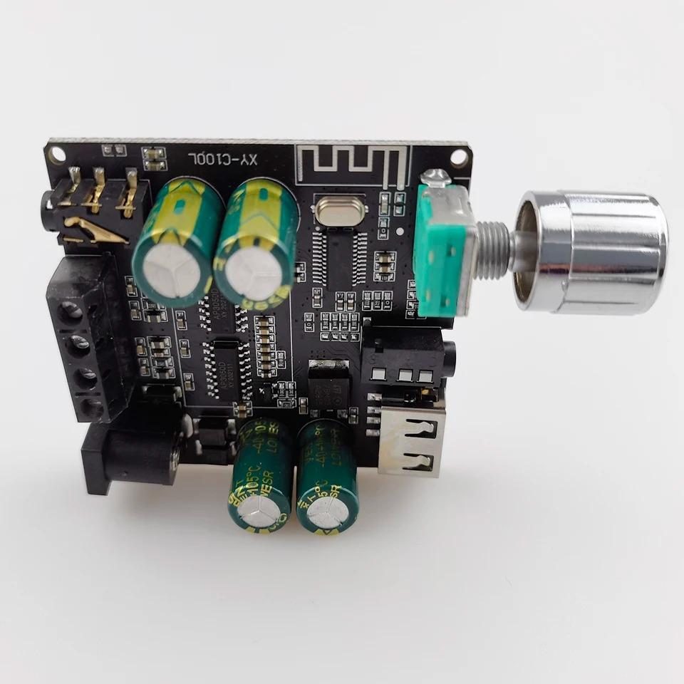 2*100W Bluetooth 5.0 Digital Power Amplifier Board AUX Speaker 2.0 CH Stereo Home Music Wireless Module Audio AMP