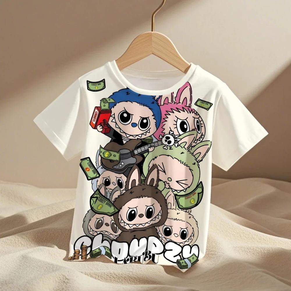 Funny Cartoon Cool Cute 3D Kids Boys Clothes Short Sleeve Casual Streetwear Girl Fashion