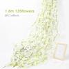 Artificial Flowers Cherry Blossoms Vines Silk Flowers Sakura Rattan Christmas Ornament Hanging Garland Wedding Home Decoration