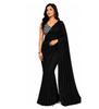 TreegoArt Fashion Women's Pleated Crushed Georgette Saree with Printed Unstitched Blouse Piece - Pack Of 1