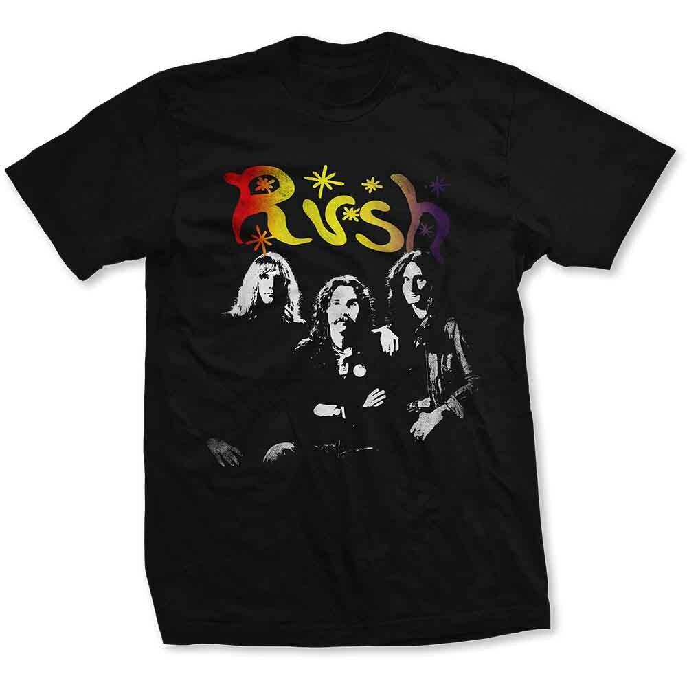 Rush Photo Stars T-Shirt Black New L