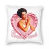Pink Love Connie Francis Square Pillowcase Polyester Linen Velvet Creative Zip Decor Sofa Seater Cushion Cover Wholesale