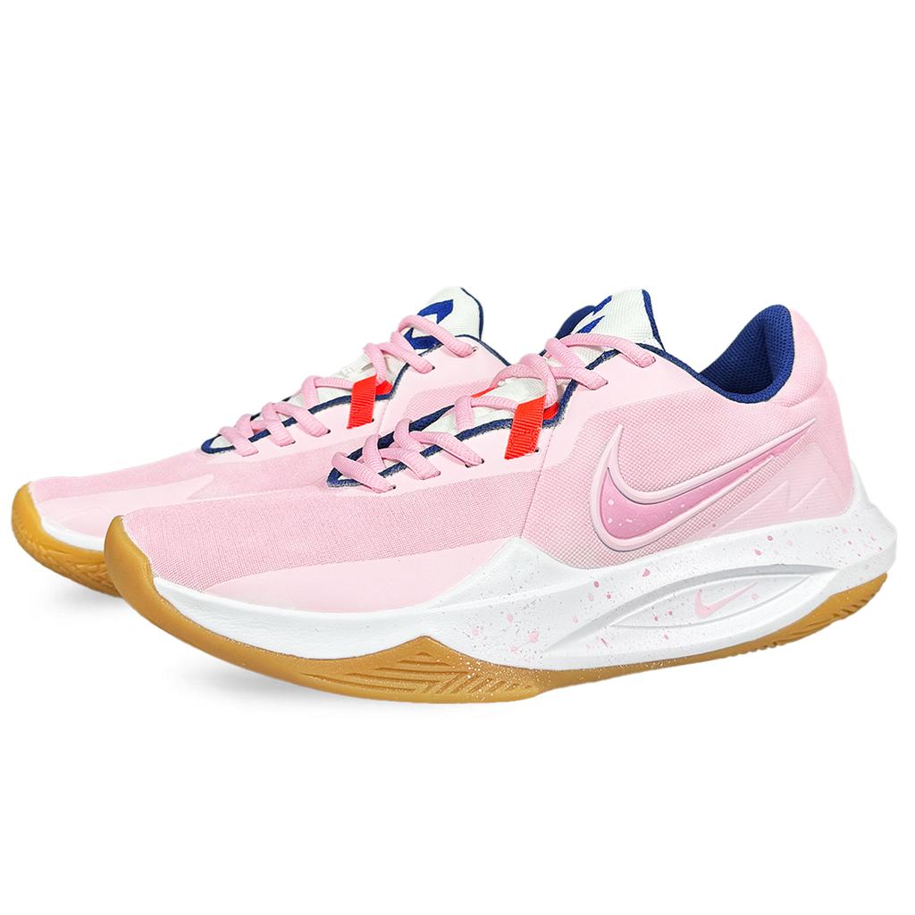 Nike Precision 6 Slip Resistant Abrasion Resistant Low top Basketball Shoes Men's Pink HV1796-141(Team667-)
