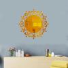 3D Sun-Shaped Acrylic Mirror Wall Sticker - Self-Adhesive Decorative Accent for Bedroom and Living Room
