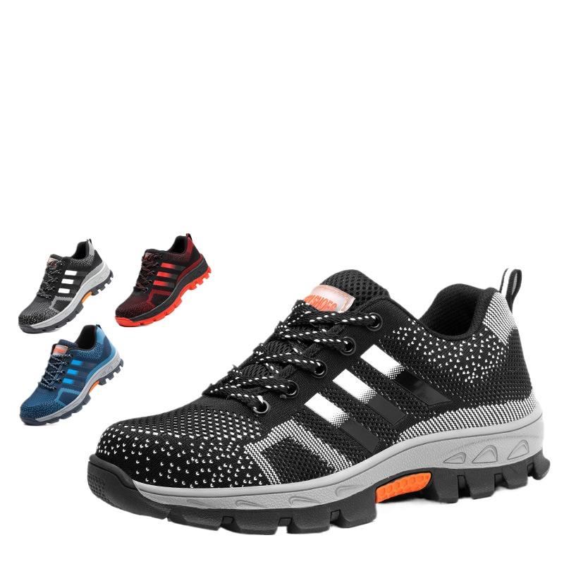 Fashion Labor Insurance Shoes Men, Wear-resistant and Anti-smashing Safety Protective Shoes Men's Low-top Protective Shoes