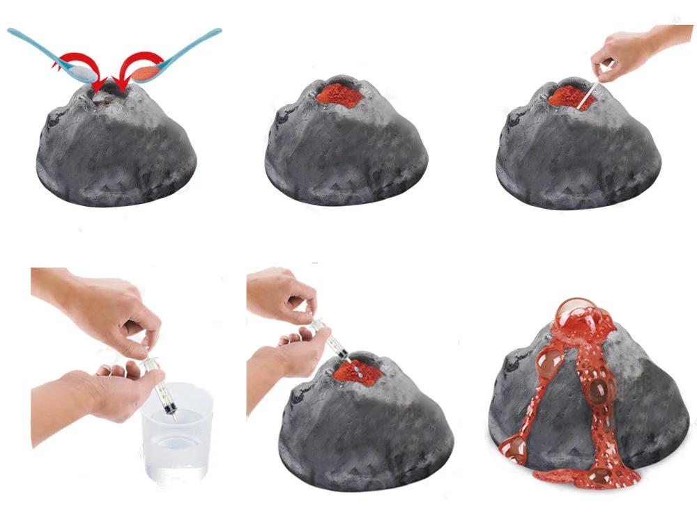 Educational Volcano and Dinosaur Excavation Set for Little Archaeologists