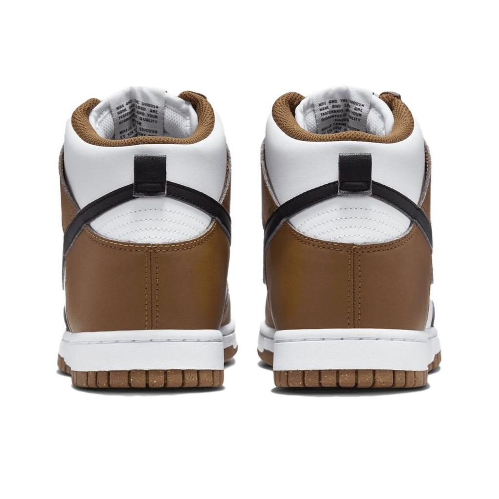 Nike Dunk High Next Nature Light British Tan Damesneakers Brun Hvit Svart FV5960-200