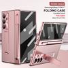Galaxy Z Fold8 Case With Dual Hinge Support Pen Slot Electroplated Transparent Full Coverage Protective Cover