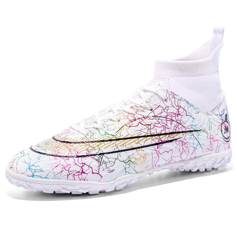 New high-top socks, football shoes, broken nails, indoor and outdoor artificial turf, primary and secondary school students sports training and kickin