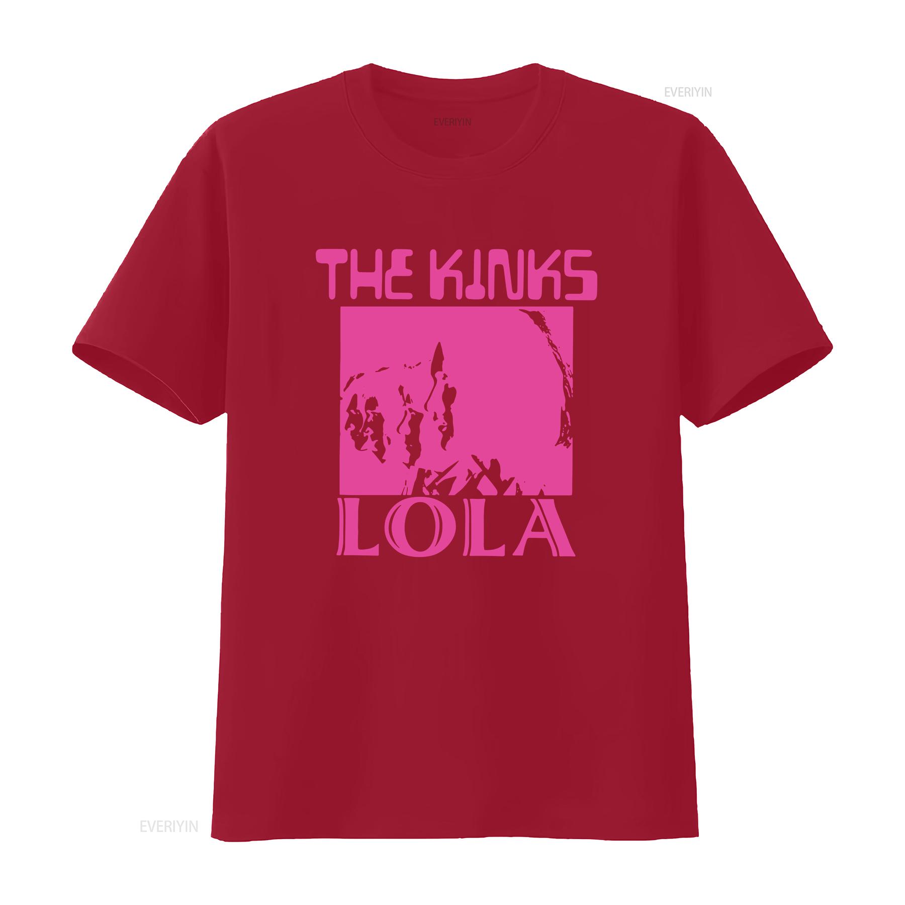 New 1960s The Kinks Lola Classic T Shirt M 3XL vintage Washed Casual designer clothes Soft Breathable Stretched fashion homme S