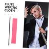 NUOLUX Flute Cleaning Cloth with Probe Rod - Durable, Precision Stitched, Large, Soft Cleaning Cloth for Reaching Every Part of the Instrument