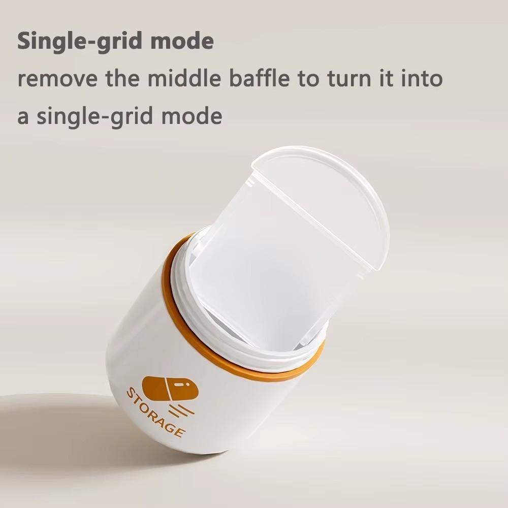 Kunststoff Tragbare Pillendose Griffdesign Pillenspenderbox Neue Pillenaufbewahrungsbox Pillenaufbewahrung