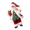  Decorative Resin Statue Carved Santa Figure for Years Round Holiday Decorations and Display Desk Ornament
