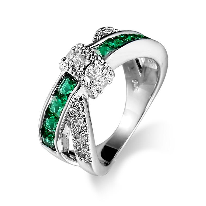 Hot-Selling Zircon Cross Jewelry Ring for Weddings & Ladies