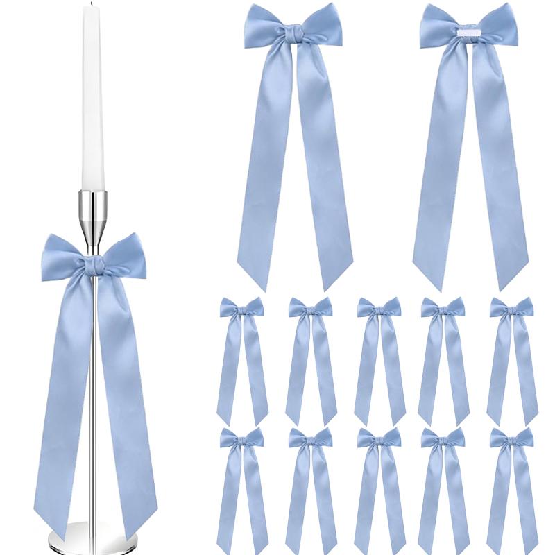 

12 шт./пакет Украшения для стола Упаковка для подарков Подсвечник Банты Декор Рождество Доступно несколько вариантов