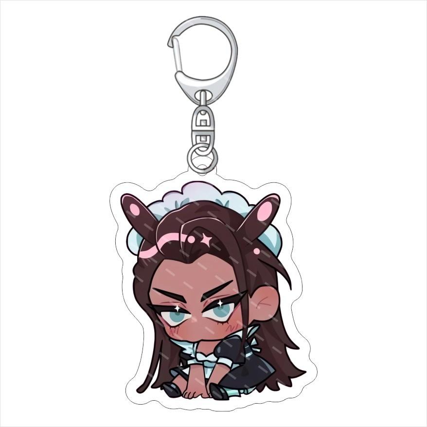 

Anime Alien Stage Peripheral Keychain Acrylic MIZI SUA TILL IVAN HYUNA LUKA Pendant Key Chains Fans Cosplay Accessories Gift