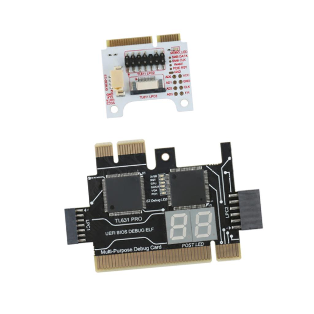 Universal Laptop PCI Diagnose Card PC PCI E Mini LPC Motherboard Diagnostic Analyzer Tester Debug Cards