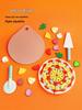 Wooden Pizza Cutter Play Kitchen Toy for Kids - Educational Early Learning Tool