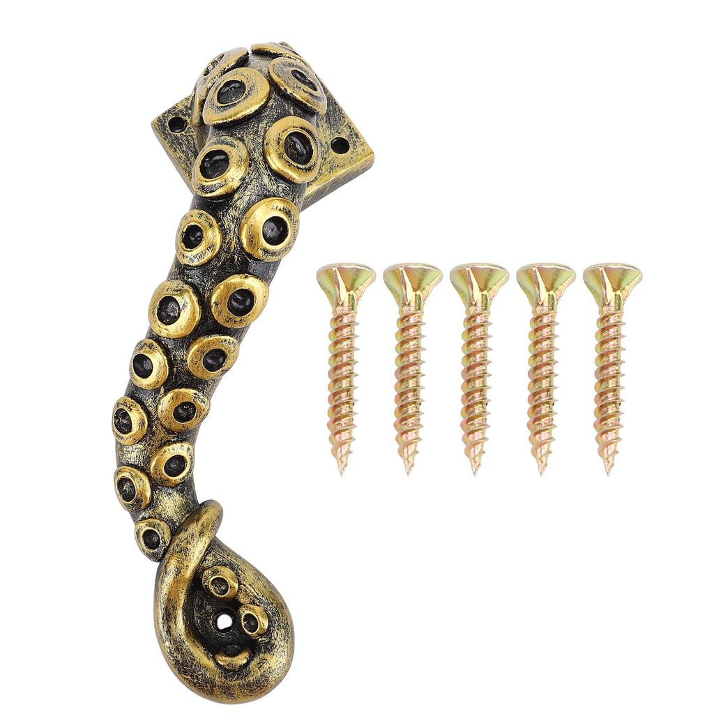 Oktopus Türgriff Harz Schwerlast Vintage Bronze Schrank Möbelgriff Oktopus Tentakel Türgriff