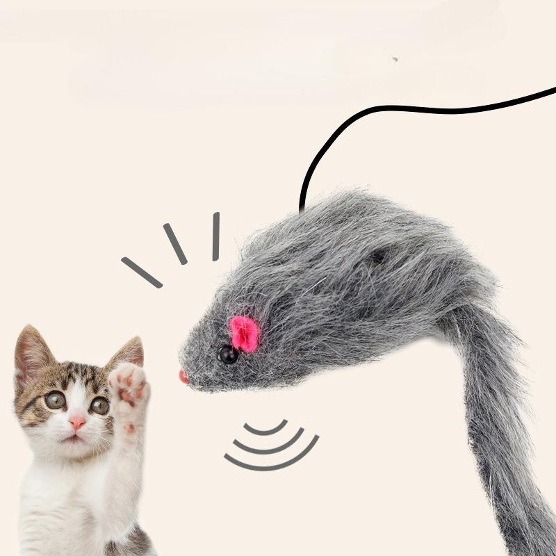 Cat Interactive Toy Hanging Door Mouse Teasing Cat Stick Elastic Clip Door Swing Hanging Jumping Cat Toy Pet Supplies