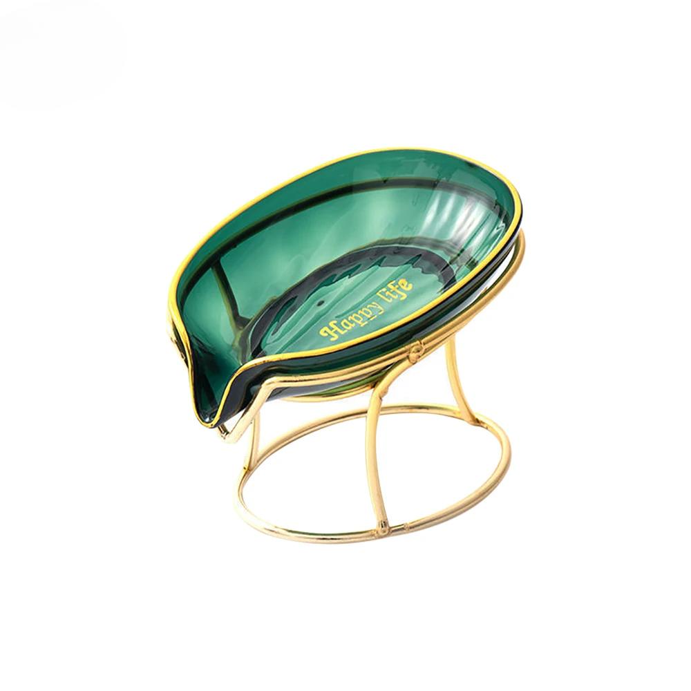 1 Stück Leichter Luxusstil Kreative Seifendose Badezimmer Toilette Haushalt Abflussfrei Perforiert Seifenablage Seifenschale Tablett Badezimmer Gadge