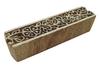 Holzdruckblock Floral Textilstempel Holzblock Art Druckerstempel