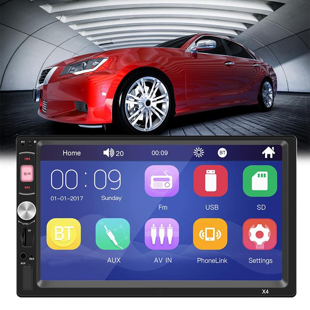 Autoradio 2 Din 7 Pollici Sistema Multimediale per Auto Lettore MP5 Bluetooth per Auto