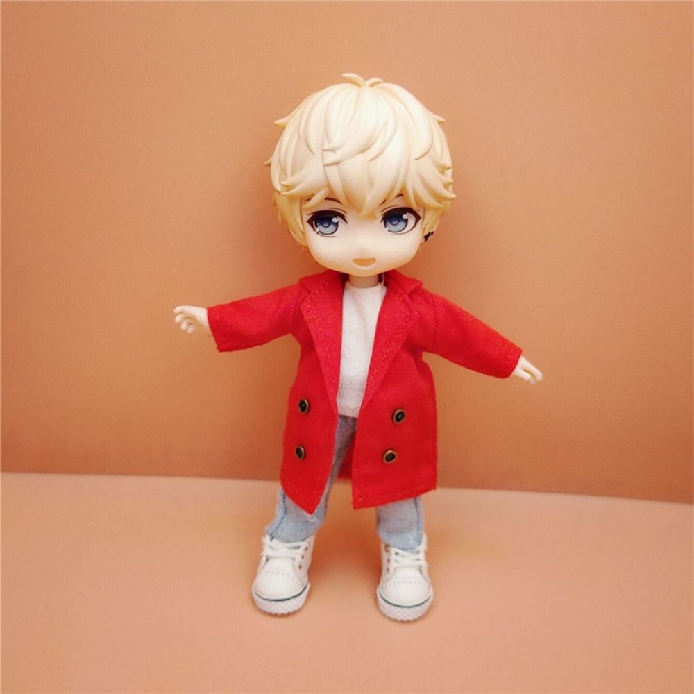 Long Coat OB11 Windbreaker Coat Warm Clothing Doll Clothes DIY Toy Doll Coat Jackets Kids Gift